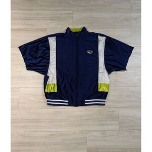 Vintage Nike Basketball Warmup Jacket Mens Size large Red Black Short Sleeve Zip